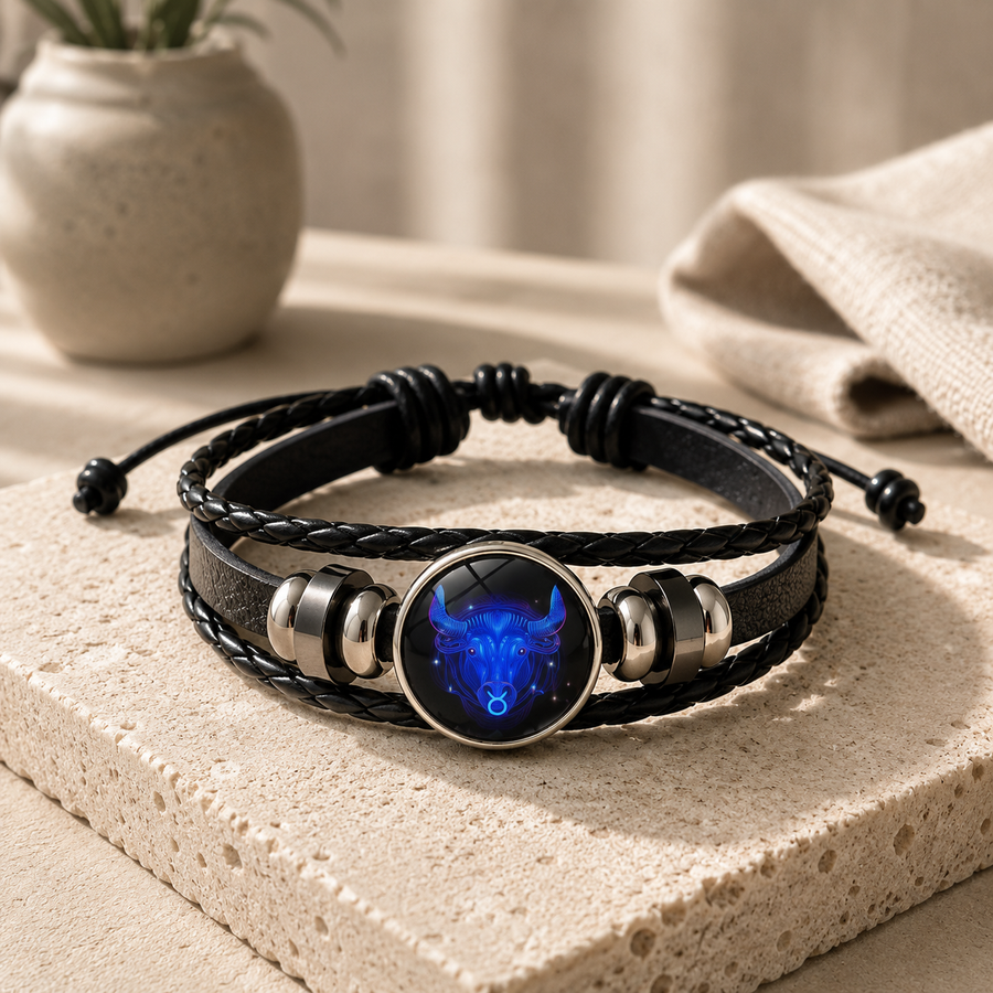 Brazalete con signo del Zodiaco de protección