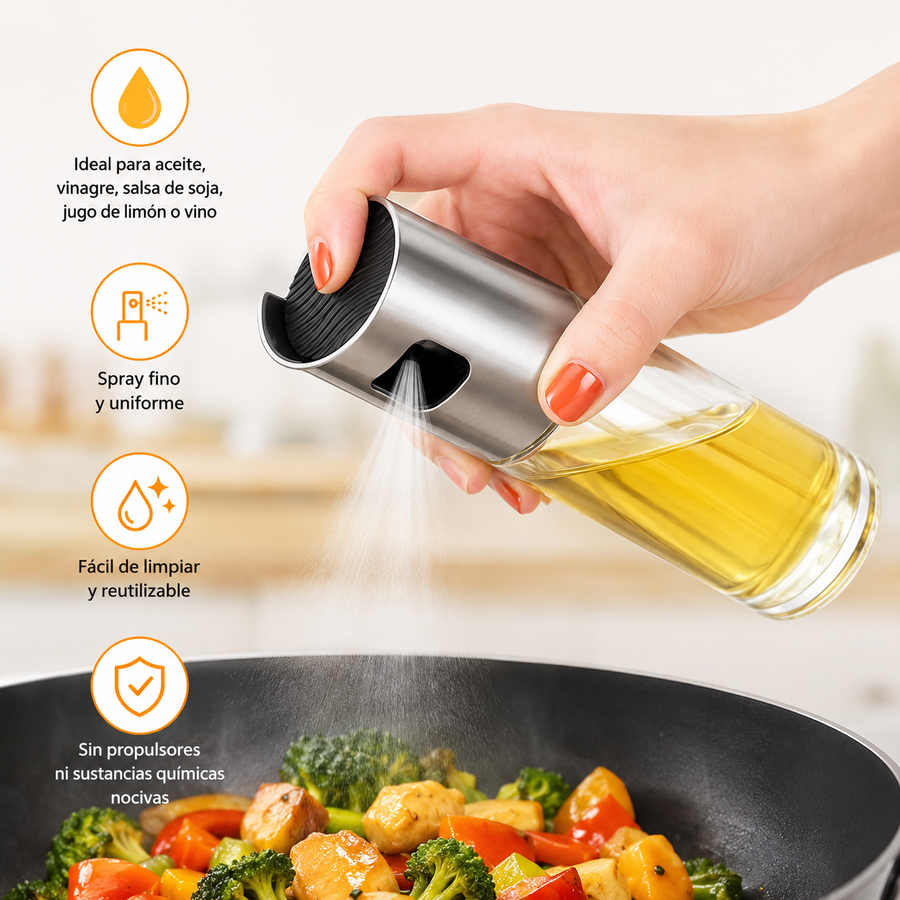 Botella de Spray de Aceite y Vinagre para Cocina