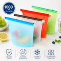 Bolsa de conservación de silicona, bolsa sellada al vacío, bolsa de almacenamiento de alimentos, bolsa para almacenamiento de frutas en refrigerador