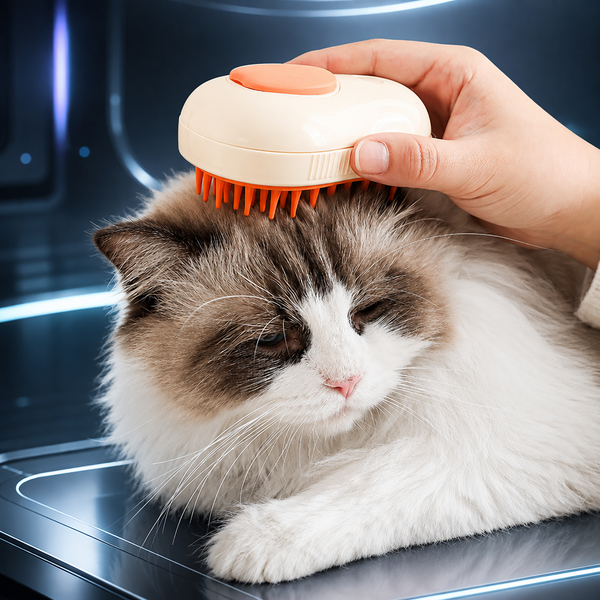 Cepillo electrico de vapor para gatos y perros