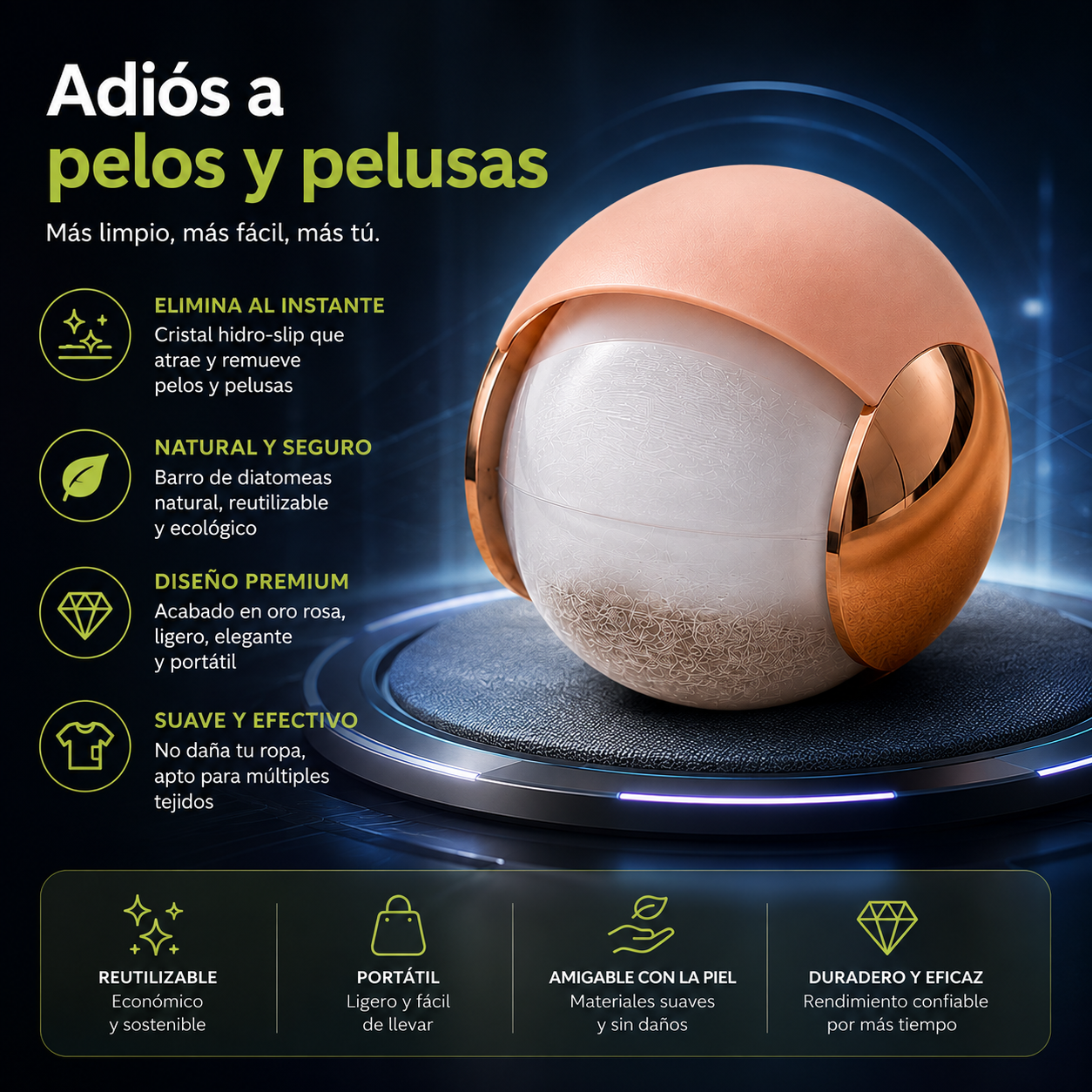 Olvidate de los pelitos de mascota y pelusa