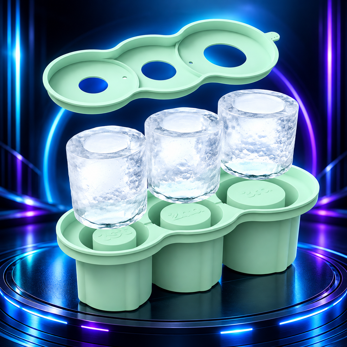 Bandeja Molde 3 Cubos de Hielo Stanley