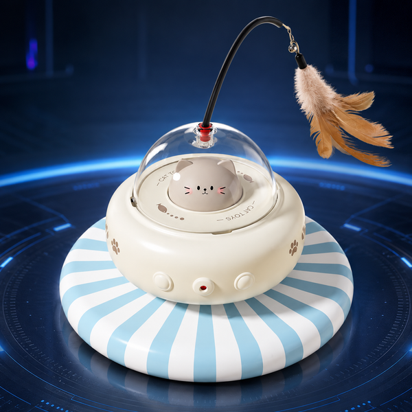 Juguete UFO interactivo para gatos